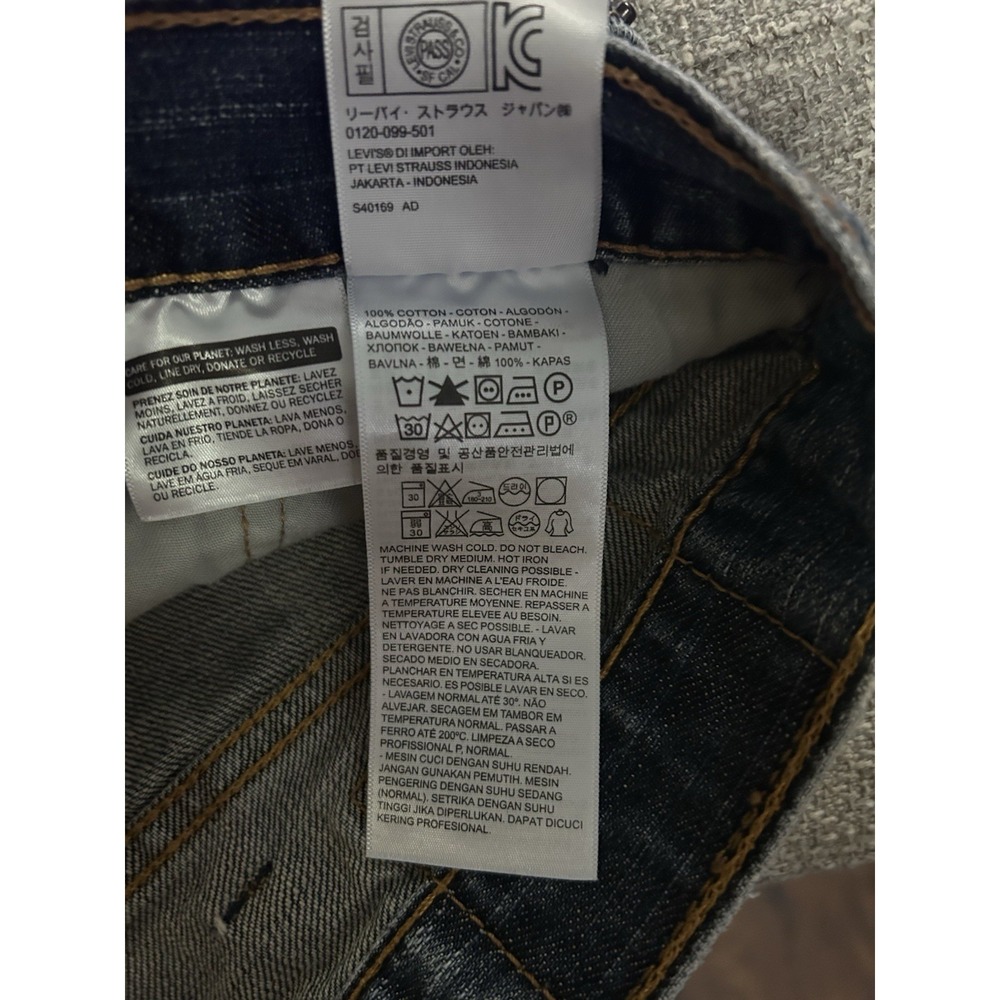 Levi's Mens 559 Relaxed Straight Leg Fit Jeans Lot  38"W X 30"L Blue Denim Light - Picture 8 of 10